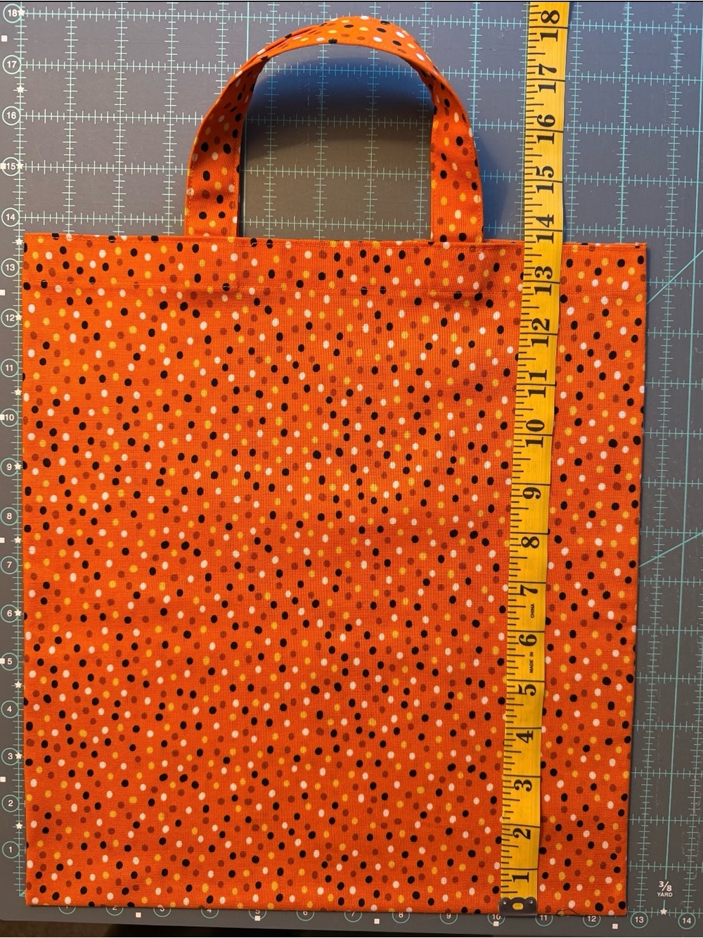 Hand Crafted Halloween Trick-or-Treat Tote Bags - Purple, Black, Orange - Picture 3 of 8